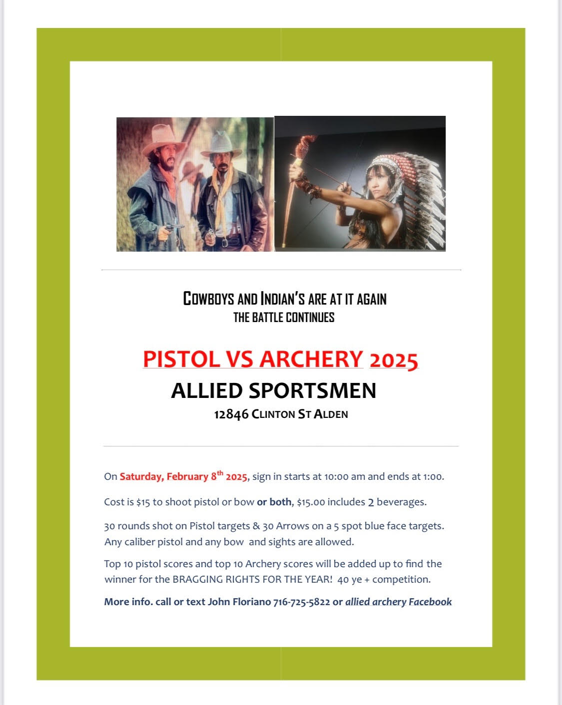 Pistol v. Archery